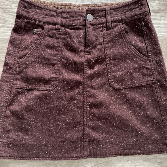 Woolrich Womens Skirt Sz 4 Brown Textured Wool Short Bottoms - Picture 7 of 11